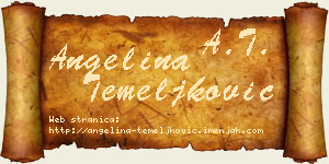Angelina Temeljković vizit kartica